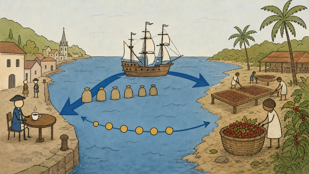 Coffee explainer later scene in the same visual style